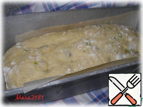 That's how the dough rose after proofing. Next, we send it to bake in the oven at 180-200 degrees for 55-60 minutes.
That's it!
