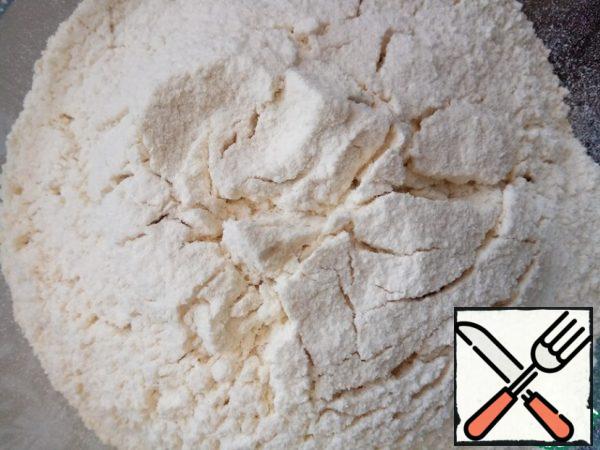 Then sift the flour into a separate bowl.
