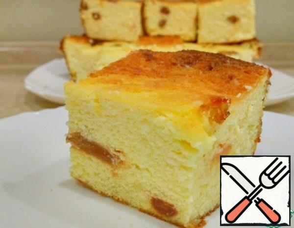 Cottage Cheese Casserole with Semolina in the Oven Recipe