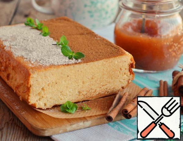 Cottage Cheese Casserole with Jam and Cinnamon Recipe