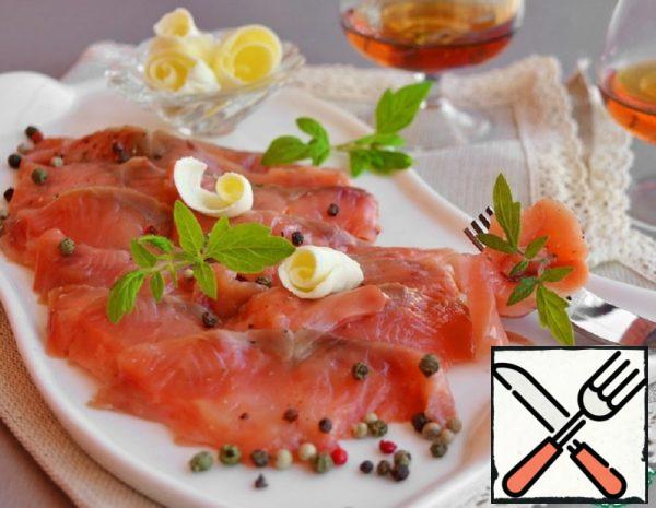 Pink Salmon Salted with Cognac Recipe