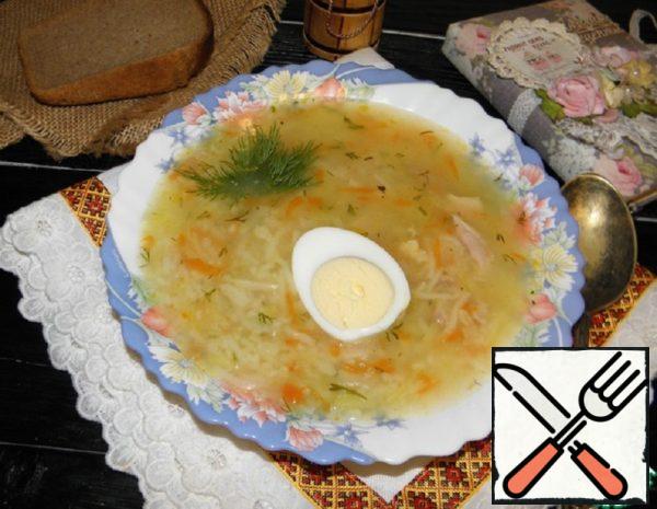 Chicken Soup with Millet and Noodles Recipe