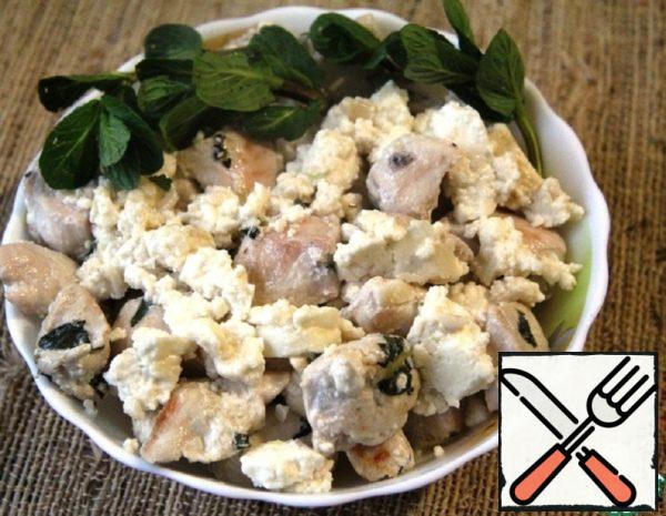 Chicken with Mint and Adyghe Cheese Recipe