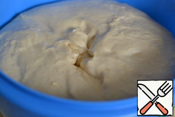 Knead the dough after an hour.
