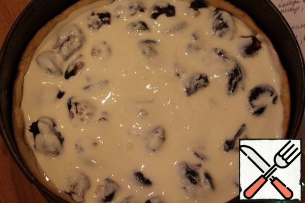 Pour over the prunes. Bake for another 25 minutes.
