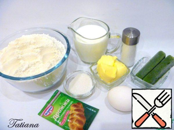 Products for making spinach dough :
