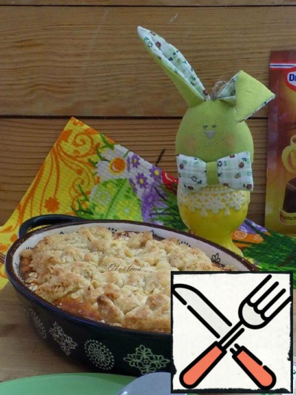 Cottage Cheese Casserole with Oatmeal Cap Recipe