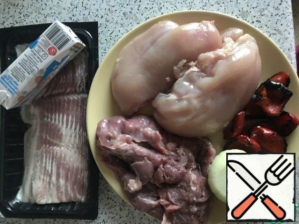 Bake with pepper (this is optional, but I like it better this way).
