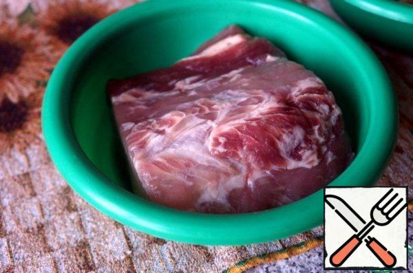 Here's a piece of pork I ate.
