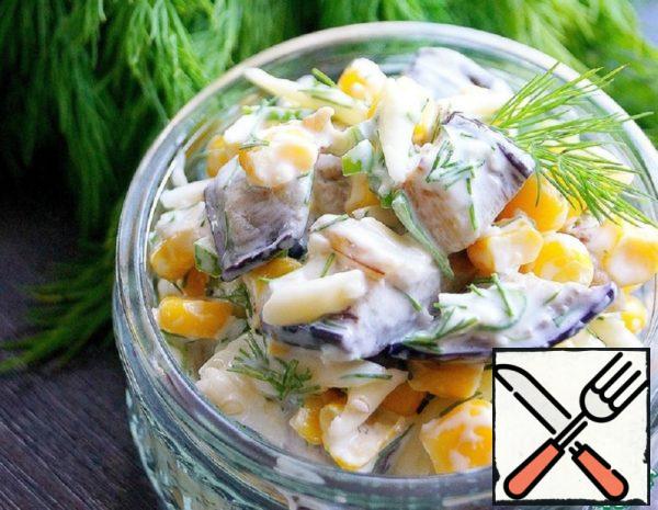 Eggplant Salad with Corn Recipe