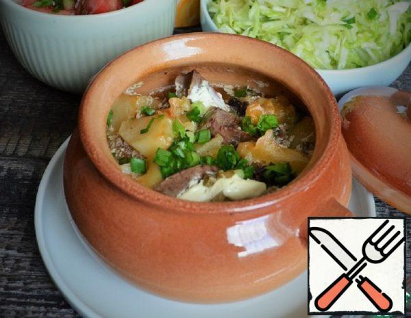 Meat in Pots Recipe