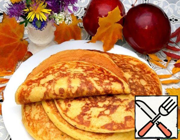 Pancakes on the Fermented Baked Milk and Kefir Recipe