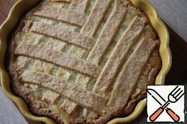 Bake at 180 degrees for about 35 minutes.
