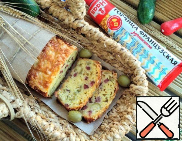 Snack Cake with Sausages and Olives Recipe