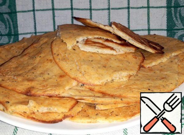 Put the pancakes in the oven to rise. I baked them
for 15 minutes. When taken out of the oven, the pancakes
were already thin and smooth.
