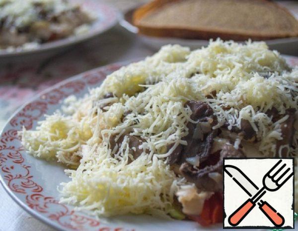 Warm Salad with Beijing Cabbage and Mushrooms Recipe