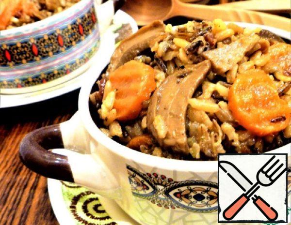 Rice with Mushrooms in a Slow Cooker Recipe