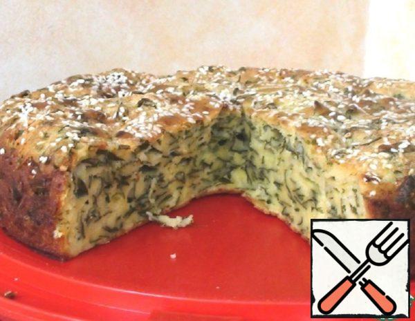 Corn Pie with Cheese and Spinach Recipe