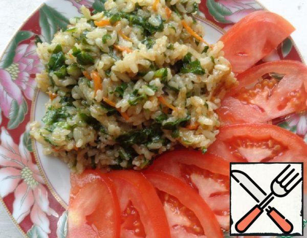 Green Pilaf with Spinach Recipe