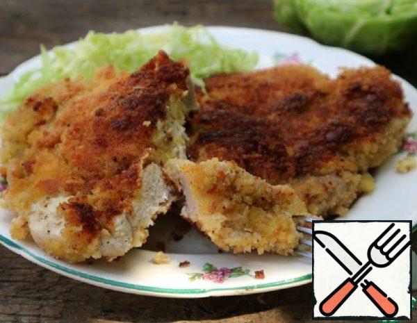 Pork Chops in Grated Bread Recipe
