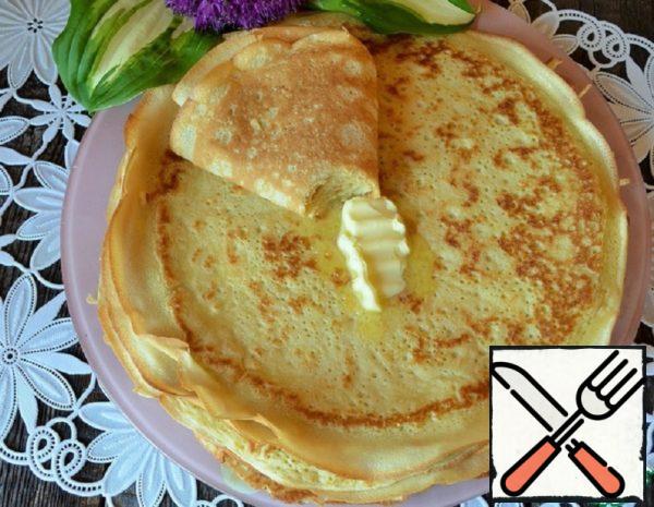 Pancakes on Mineral Water Recipe