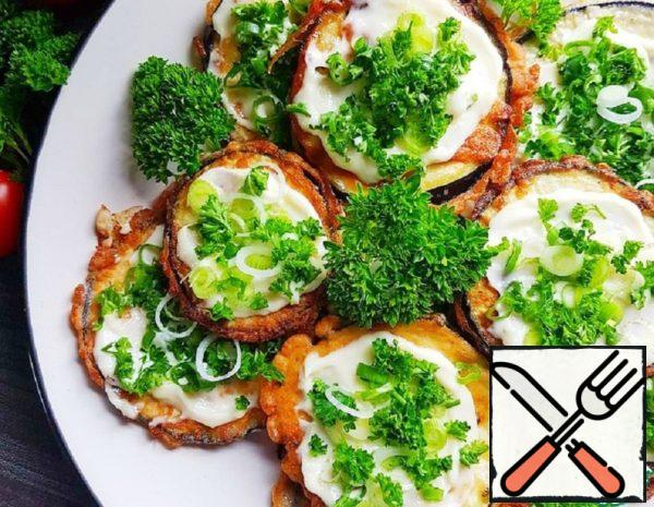 Eggplant Battered with Basil Recipe