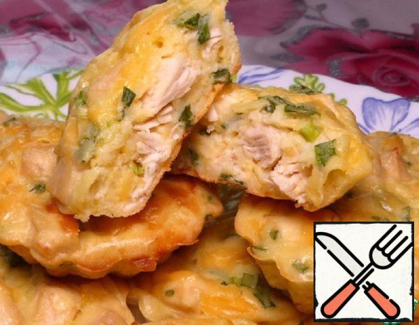 Muffins with Chicken Breast and Cheese Recipe