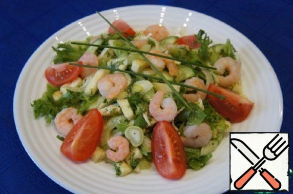 Green Salad with Shrimp Recipe