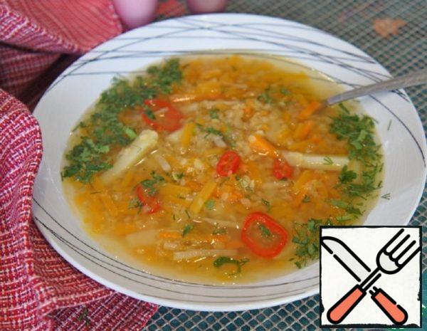 Lentil Soup with Pumpkin  Recipe