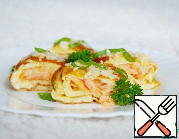 Omelet with Salted Red Fish Recipe