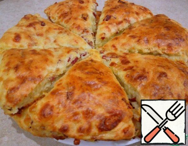 Scones with Cheese and Sausage Recipe