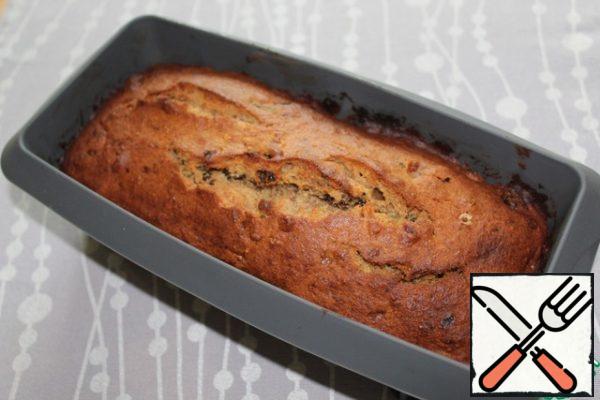 Place the dough in a baking dish, greased with butter, and bake for about 50 minutes.