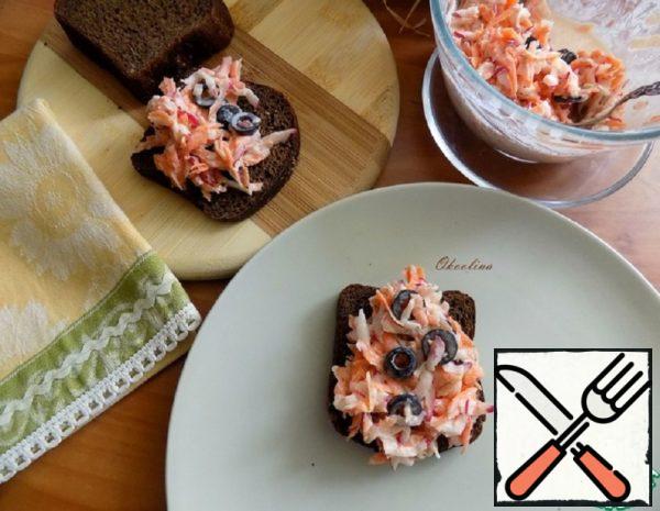 Snack with Radish and Carrot Recipe