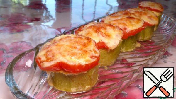 Stuffed zucchini chicken breast ready!
They turn out incredibly juicy and tasty!
And I wish You Bon appetit, good mood and all the best!