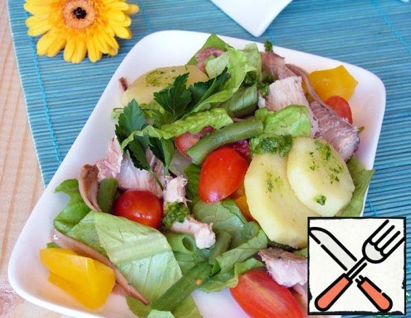 Spring Salad with Tuna and Pesto Recipe