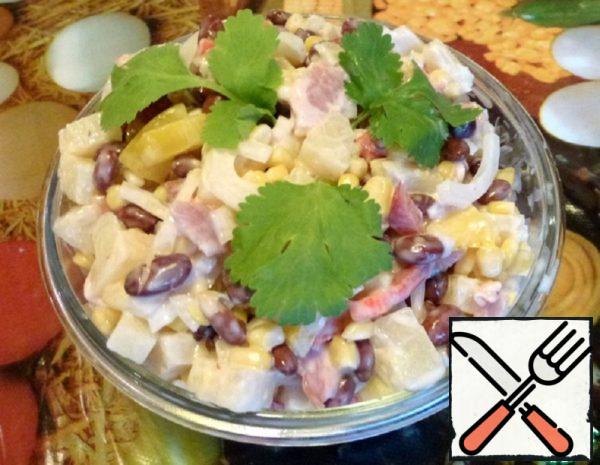 Salad with Bacon and Pineapple Recipe