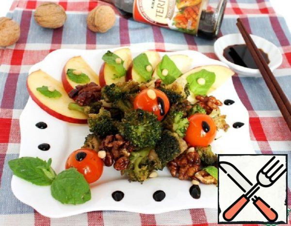 Warm Mint Broccoli Salad with Apple Recipe