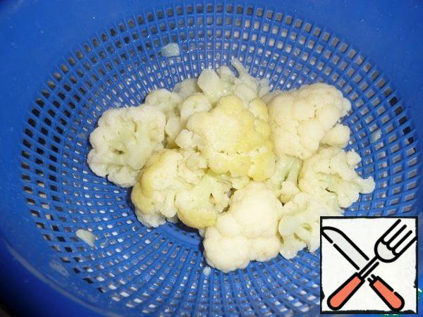 Flip into a colander and cool under cold water.
