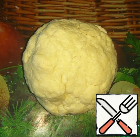 Collect the lumps in a ball, wrap in cling film and put in the refrigerator for 30 minutes.