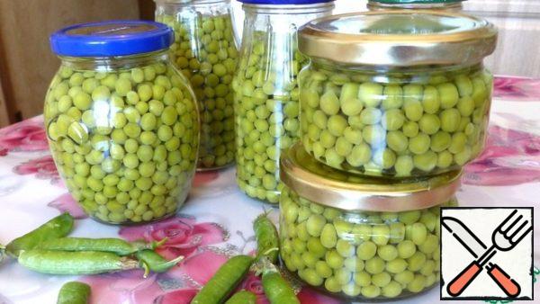 Store peas in the pantry at room temperature.
Peas turns excellent)
And I wish You Bon appetit, good mood and all the best!