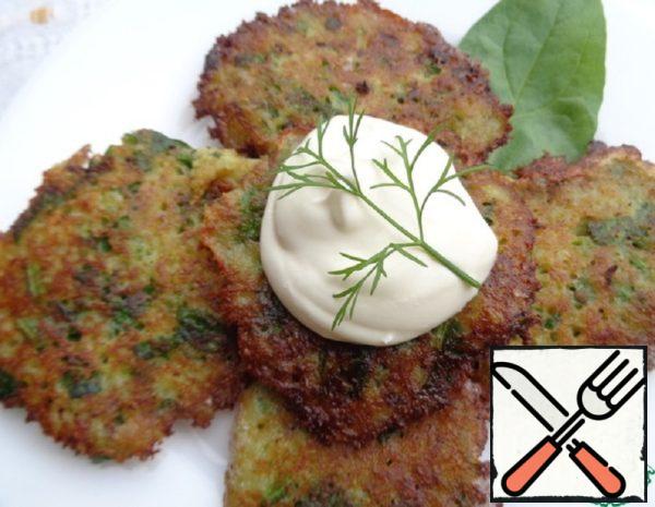 Potatoes Pancakes with Spinach Recipe