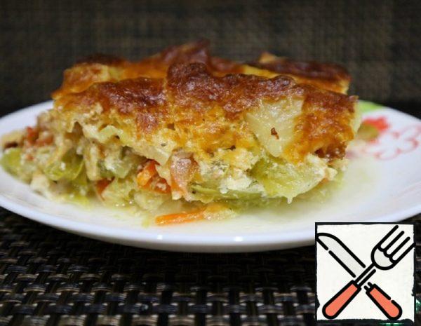 Vegetable Casserole with Chicken in the Oven Recipe