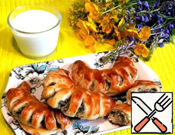Snack Bars Bagels with Mushrooms and Broccoli Recipe