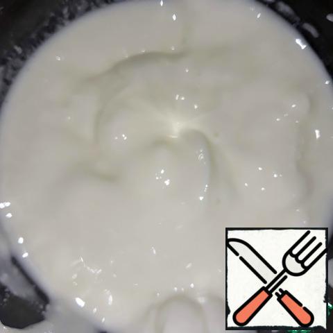 Add sour cream/thick yogurt.
