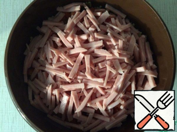Add the ham.
