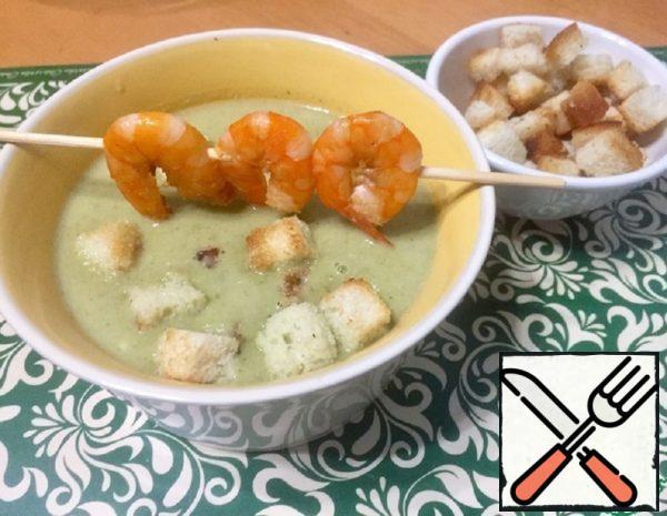 Cream of Broccoli Soup with Shrimp Recipe