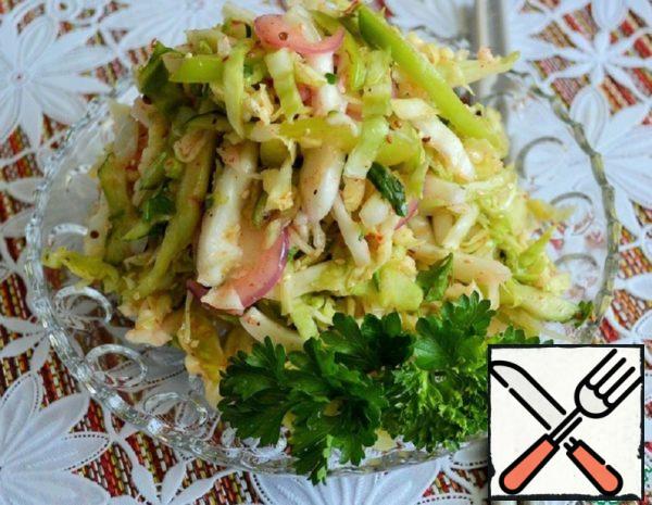 Vegetable Salad with Spicy Filling Recipe