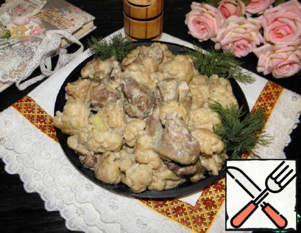 Chicken Liver with Cauliflower Recipe