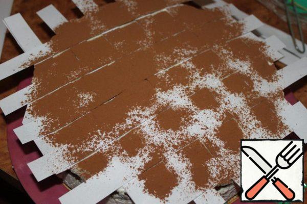 Sprinkle them generously with cocoa powder through a strainer.
