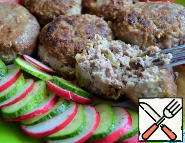 Cutlets with Fried Eggplant Recipe